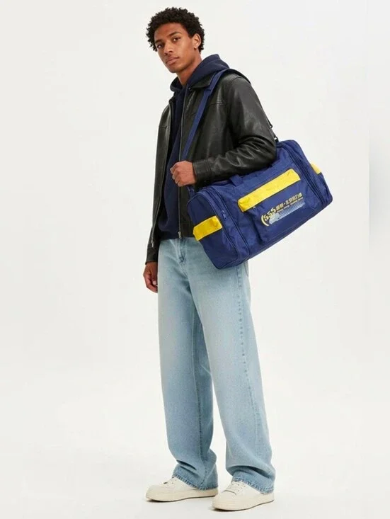 VTG 555 Blue Travel Duffle Bag With Detachable Backpack