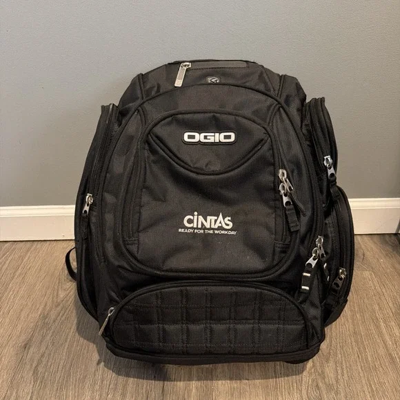 Cintas Embroidered OGIO Metro Computer Bag Laptop Backpack - Black