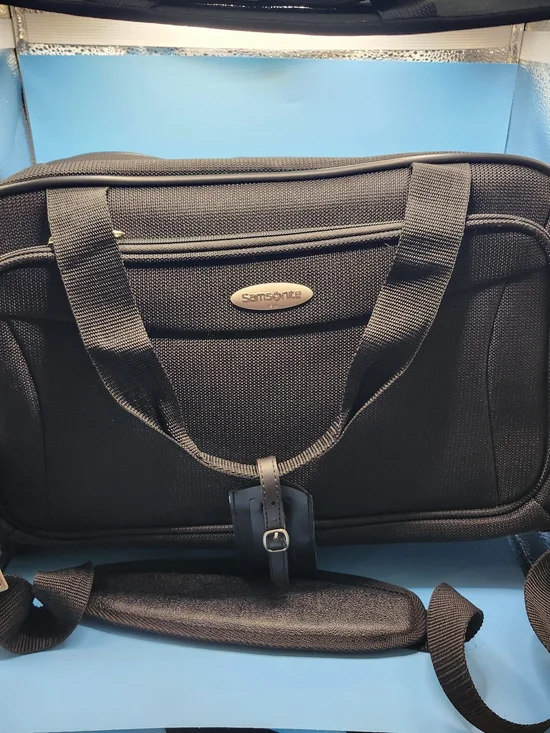 Samsonite Tessera Black Boarding Bag/designed as compact carry-on/INCLUDES STRAP