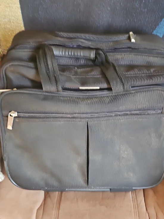 Black Travel Briefcase Bag - Classic Professional Carry