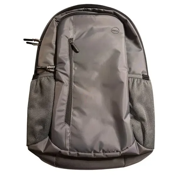 New Gray Silver Dell Laptop Bag Bookbag Backpack Internal Compartments Pockets!
