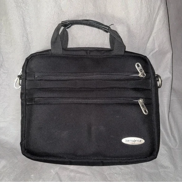Samsonite Travel Briefcase Tote Bag Carryon 12x10 Black Career