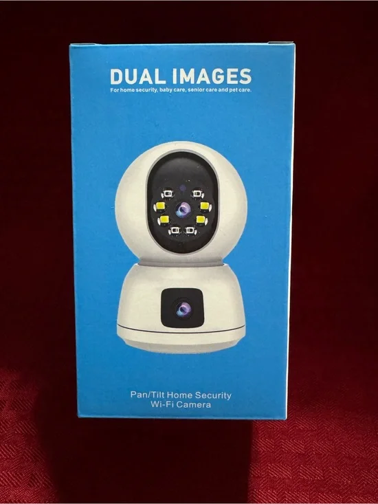 White Pan/Tilt Wi‑Fi Home Security Camera