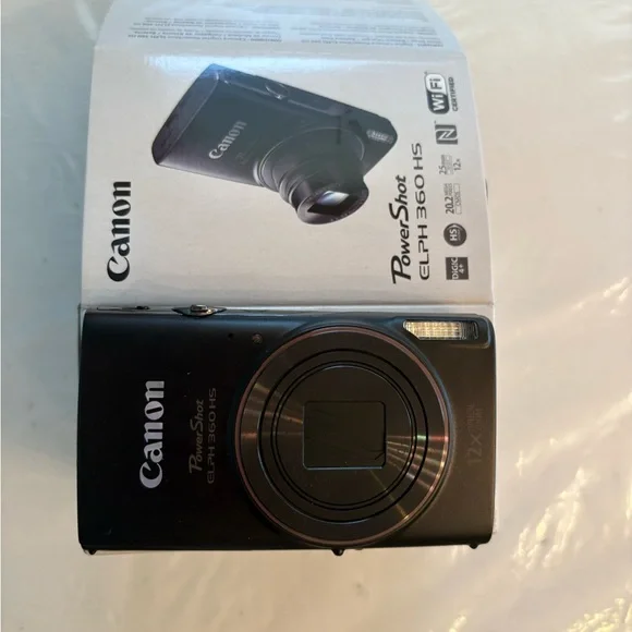 Canon PowerShot ELPH 360 HS Compact Digital Camera — Black