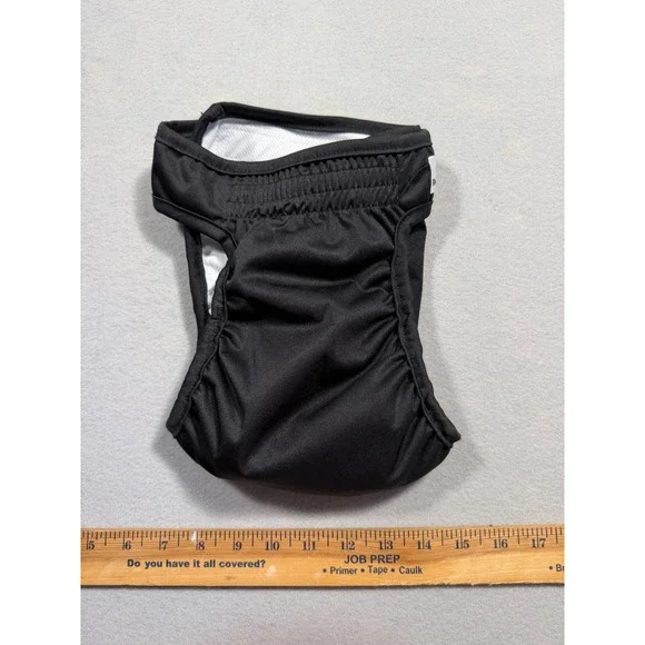 Pet Parents Washable Dog Diaper Black Reusable Female Male Incontinence Large