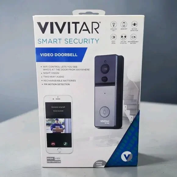 Vivitar Wireless Smart Security Video Doorbell Intercom Night Vision DB-210 New