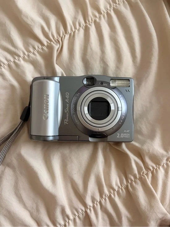 Canon Silver Point-and-Shoot Compact Digital Camera