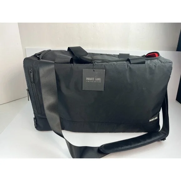 Private Label Black Limited Edition Duffle Sneaker Travel Bag