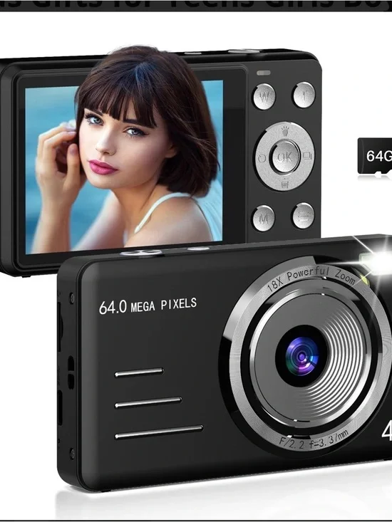 Compact Digital Camera 64.0MP in Black