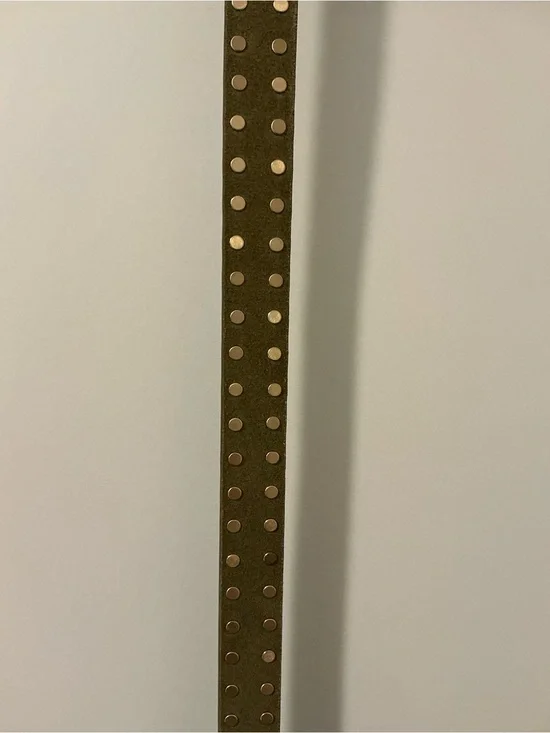 NEW Madewell Olive Suede Flat Studded Western Belt - XL