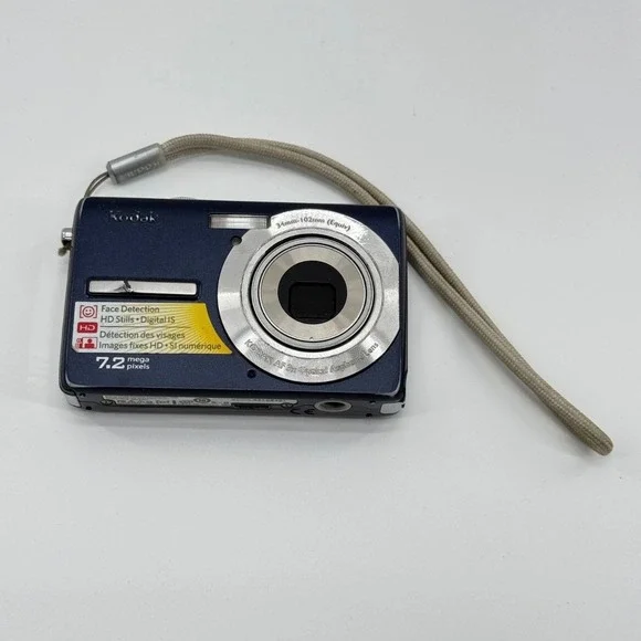 Kodak Digital Camera M763 7.2MP 3x Zoom Navy Blue Parts Repair