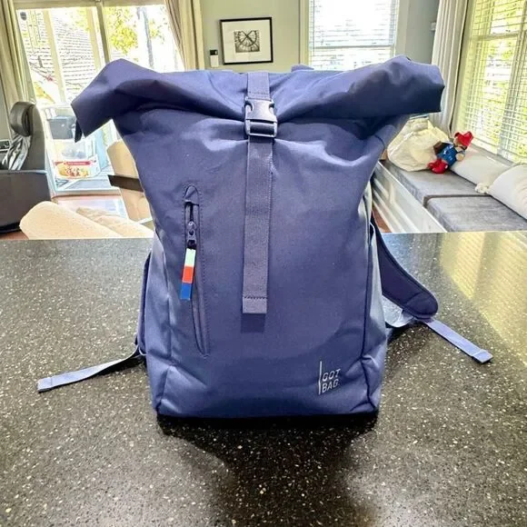 Got Bag Blue Roll-top Backpack.