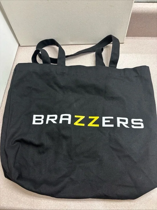 Brazzers Black Canvas Tote Bag Promo Shoulder Travel Bag