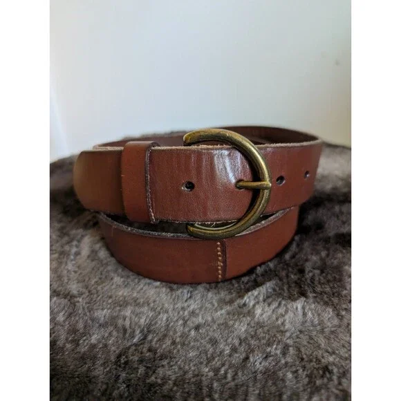 Gap Leather Women's Belt  L Brown Distressed Western Cowboy Cowgirl Boho Rodeo