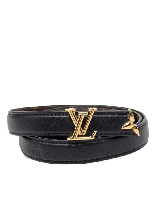 Louis Vuitton Pretty LV Reversible Belt Black Brown Leather