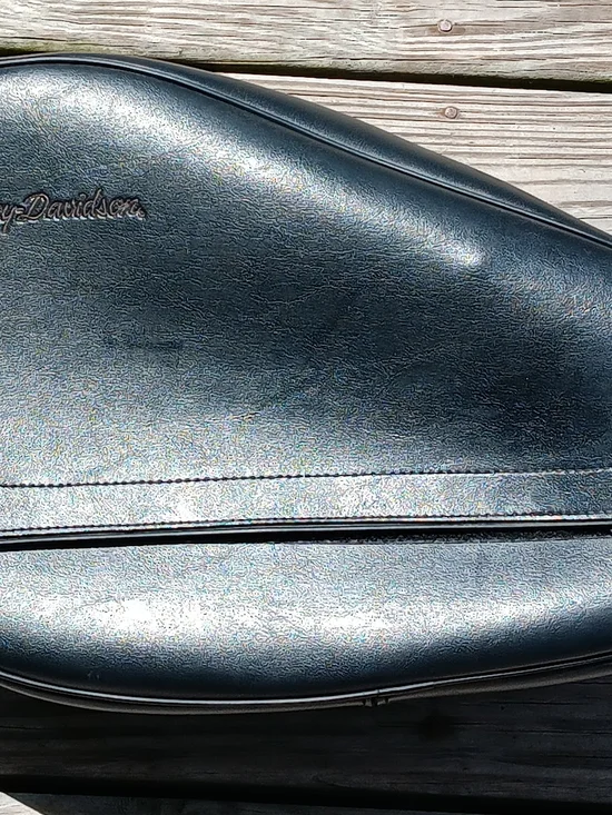 Harley-Davidson Black Motorcycle Left Side Saddle Bag