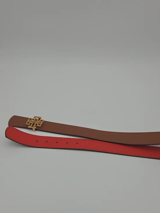 Pre- Loved Tory Burch Reversible Britten Logo Belt