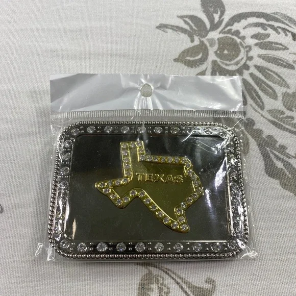 TX Lone Star Belt Buckle‎ Western Rodeo Silver Metal Men Women New