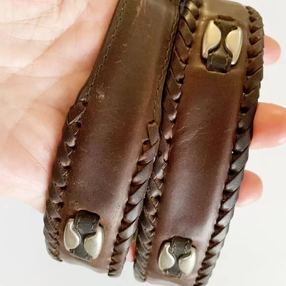 Woolrich Womens Leather Belts - Lot Of 2