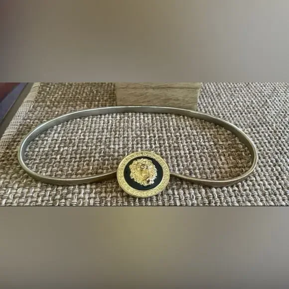 Gold and Black Medallion Belt