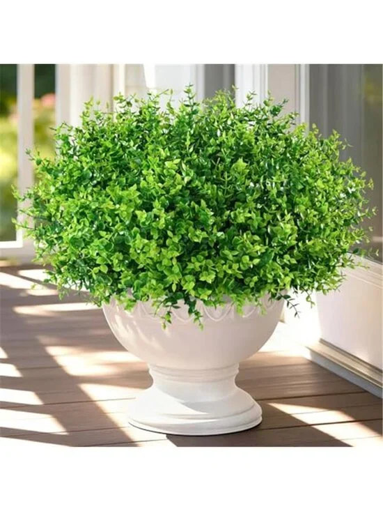 Artificial Outdoor Flowers UV Resistant Fake Plants Garden Porch Decor 22 Bundle