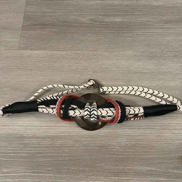 Rope Belt with bronze buckle