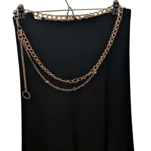 Vintage Gold Tone Double Chain Link Belt 41-48