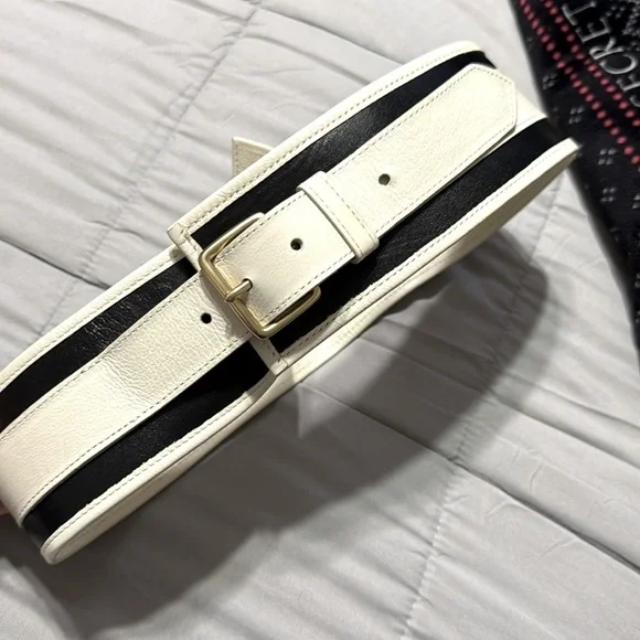 Saks Fifth Avenue oversized leather belt