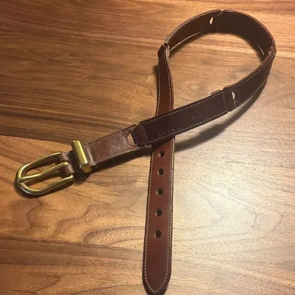 Vintage Fossil Belt with heavy brass buckle