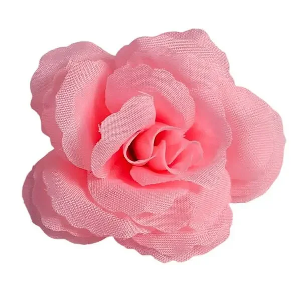 82 Light Pink Silk Rose Heads 2.5in Artificial Flowers Wedding Craft Decor