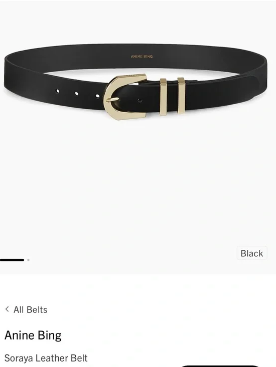 Anine Bing Soraya Leather Belt