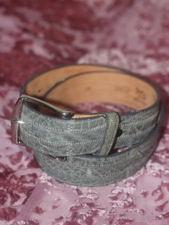 NWOT VTG Tony Lama 100% elephant leather belt 28
