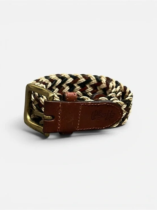 Fossil Genuine Leather Braided Belt 33