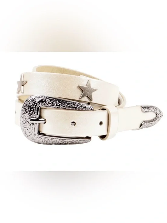 NWT belt women’s XL shiny with stars 1611