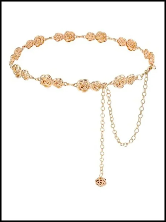 Adjustable Layered Waist Chain Belt for Women Bohemian Beach Dresses
