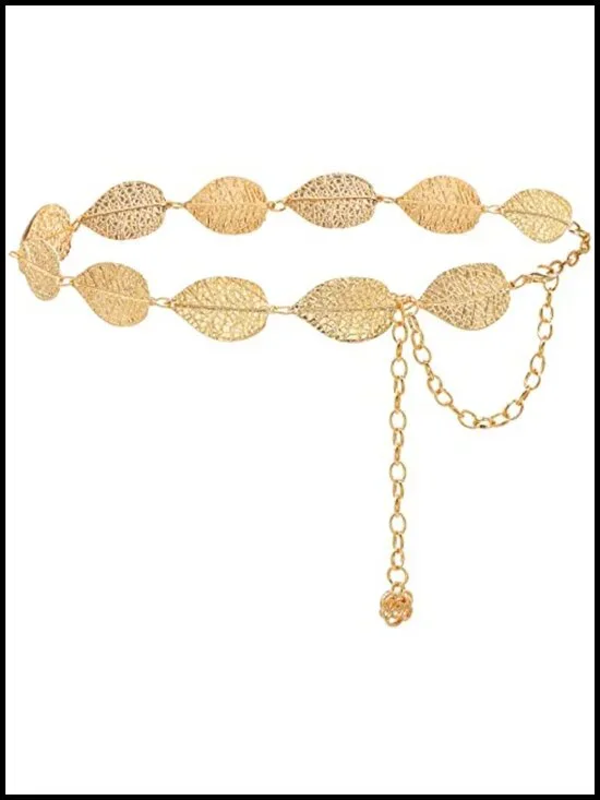 Metal Waist Chain Body Jewelry Link Belt for Women