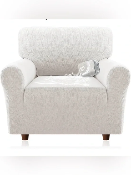 Sofa Slipcover, stretch cover. Pale Oak NWT 30”-36”