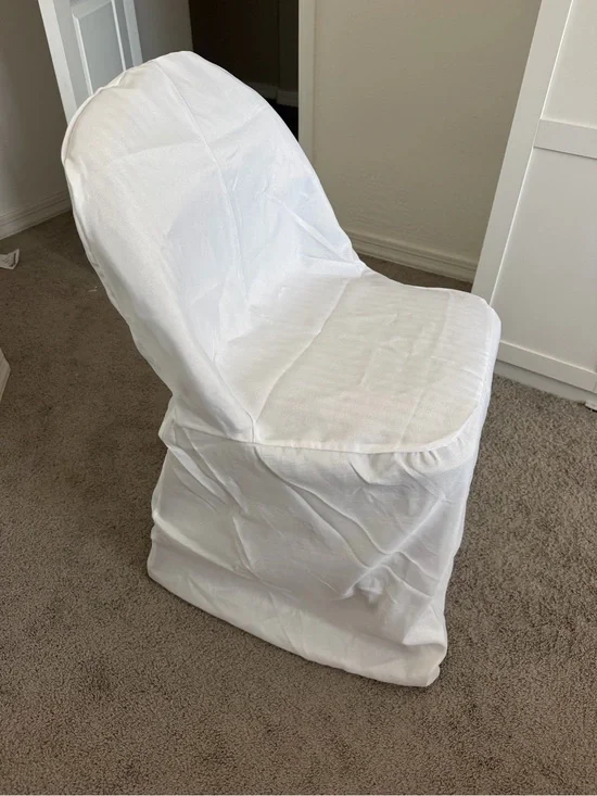 White  Chair Cover for Dining or Event Seating - Brand lot of 10