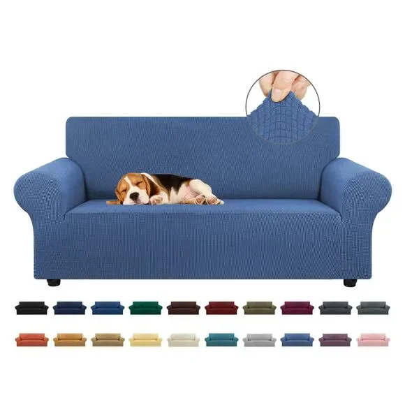 Stretch Jacquard Loveseat Sofa Cover Slipcover (Medium, 2 Cushion 55-78