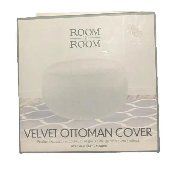 Velvet‎ Ottoman Cover