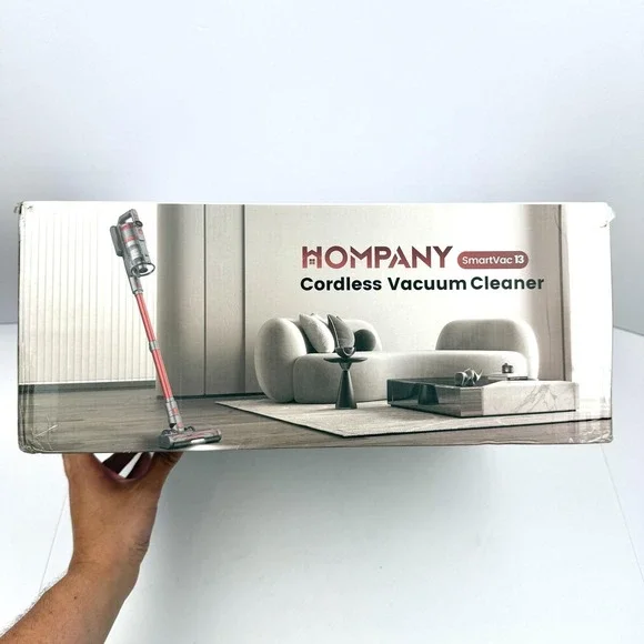 Hompany SmartVac 13 Cordless Stick Vacuum Cleaner 25.9V Red Bagless HEPA