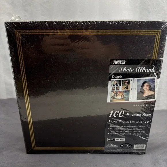 Pioneer Deluxe Cover Holds up 500 Photo Album Large Photo 100 Pages Vintage NEW