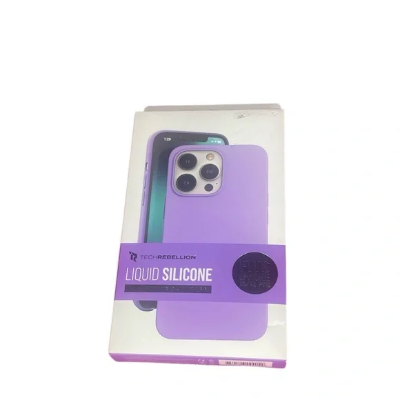 TechRebellion Purple IPhone 13/13 Pro Protective Slim Case Embedded Buttons New