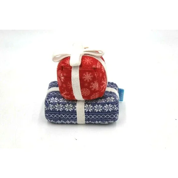 Bark Box Stacked Christmas Holiday Gift Boxes Squeaky Toy Dog 6