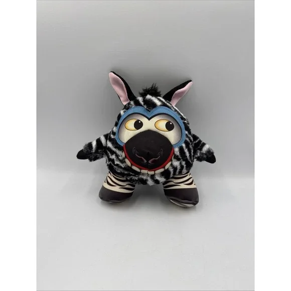 Happy Tails Safari Buddies Wag N' Woof Zebra Dog Toy Plush 9