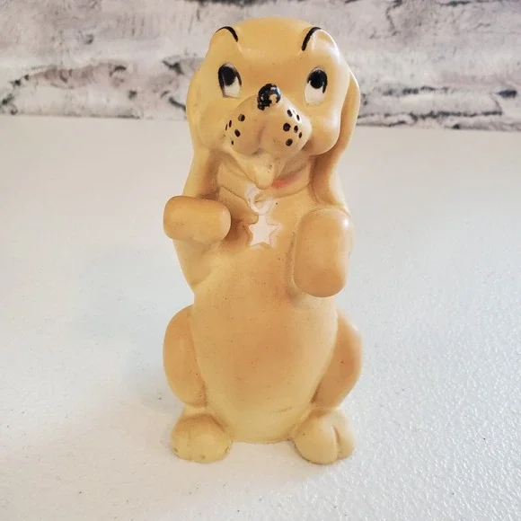 Vintage Begging Dog Squeak‎ Toy Squeaker 