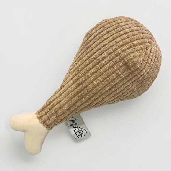 Turkey‎ Leg Dog Toy Squeaky Preowned