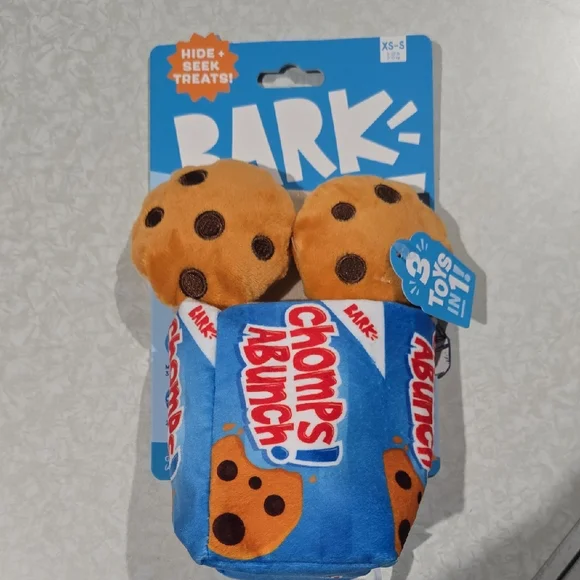 Bark Chomps A Bunch Blue and‎ Orange Dog Toy NWT Size XS-S 0-20 Pounds