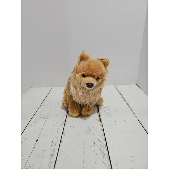 GANZ Webkinz Signature Pomeranian Dog Plush REALISTIC Long Hair Toy NO CODE 14