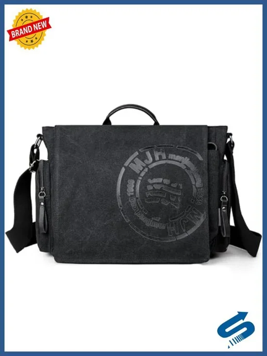 Canvas Messenger Bag Laptop Bag Travel Shoulder Bag Satchel
